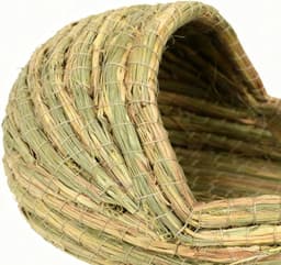 Hasenbett, Stroh-gewebtes Lukenhaus, Kleintierbett für Kaninchen, Frettchen, weiche Funktion, leicht zu reinigende Funktion, Haustierwerkzeug, Käfigzubehör für Vogelstall, Bauernhofzucht — thumbnail 2