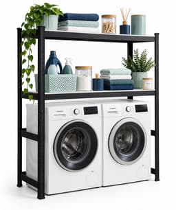 Wasmachine rek - 180 x 130 x 60 cm - tot 600 kg - zwart — thumbnail 2