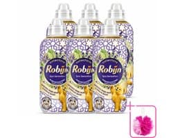 6 x Robijn – Wasverzachter – Intense Spa Sensation – 765 ml - Bulkverpakking - Wasverzachter - Douchemop - Eucalyptus