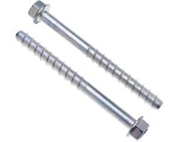 Zelfborende betonankerbout M10 - met flens, verzinkt staal - 12.5x120mm - 10 stuks