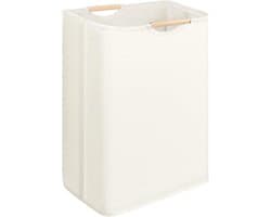 Opvouwbare, waterdichte was-/opbergmand in beige, 30x30x40 cm