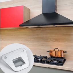 Montagebeugel voor ventilatoren - Muurbevestiging, 2 stuks - Verborgen steunbeugels met schroeven - Zware bevestigingsdelen voor afzuigkappen - Oscillatiefilters - Stevige bevestigingsoplossing — thumbnail 3