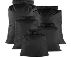 5 Stuks Waterdichte Drybags, 1,5 L/2,5 L/3,5 L/4,5 L/6 L, Draagbare Droogzak Waterdichte Tas Dry Bag voor Kajakken Driften Onderdompele Varen Wandelen Kamperen Outdoor (Zwart)