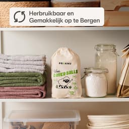 6 Droogballen voor de Wasdroger Wit – 100% Biologische Schapenwol — thumbnail 3