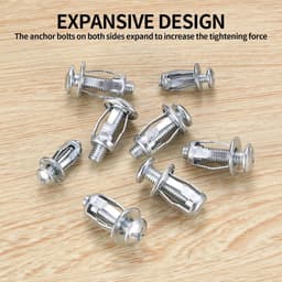 60 stuks holle holle metalen ankers, M4 M5 M6 holle holle holle pluggen set, Jack Nuts Petal Nuts, holle wandpluggen, spreidpluggen, metalen holle wandanker, zware belasting voor dunne muren, holle — thumbnail 3