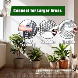 SnelShoppen - 15 Stuks Doornrooster tegen Katten 20x15cm, Kattenwering Mat met U Vormige Grondankers, Spikes Dierbarrière voor Tuin en Buitenruimte — thumbnail 4