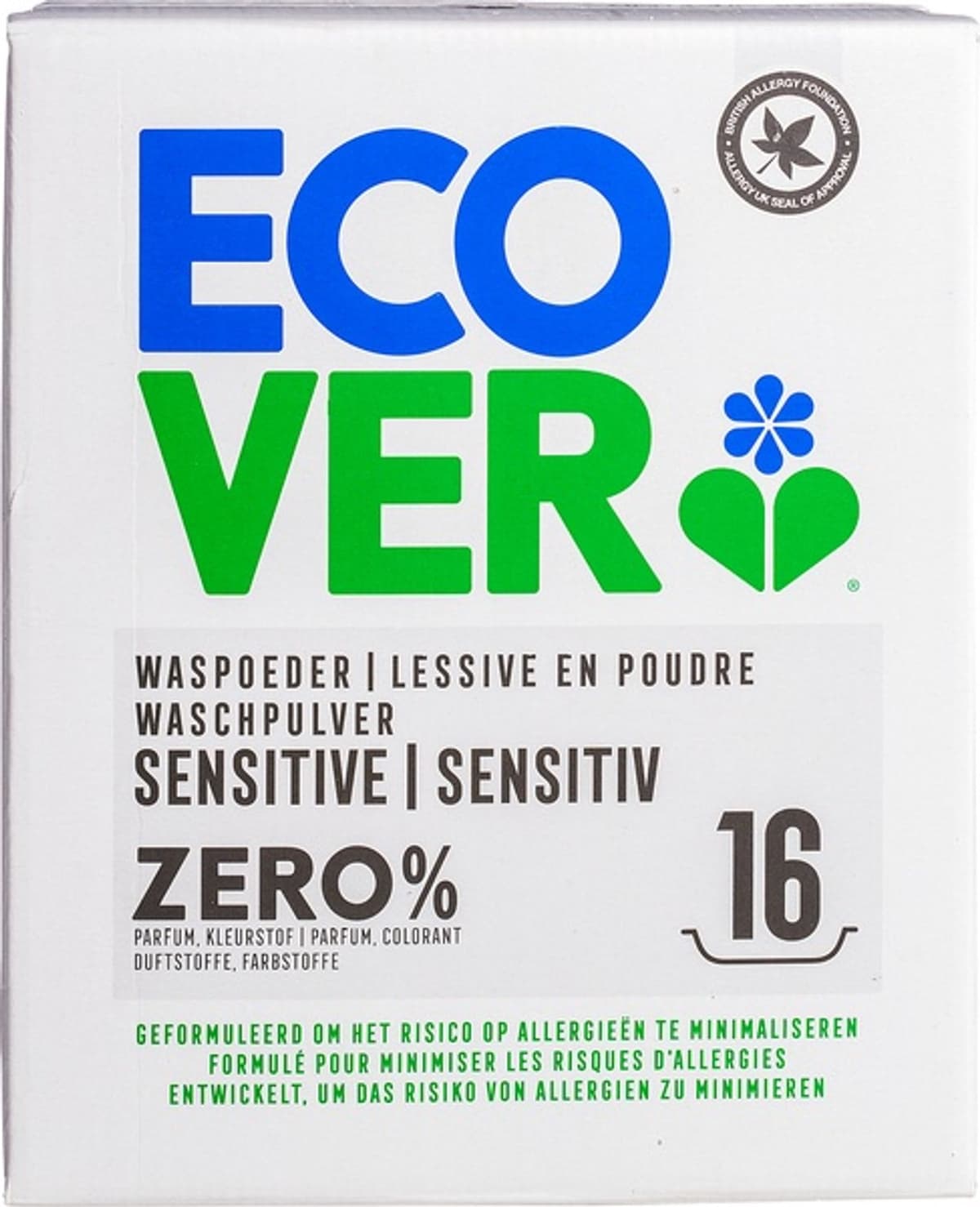 Ecover Waspoeder Universal Zero 1,2 kg — afbeelding 1