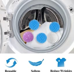 Set van 6 Herbruikbare Droogballen voor Wasmachine en Droger — thumbnail 3