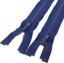2x Scheidbare Ritssluiting 68,6 cm Marineblauw - Sterke Kunststof Ritsen voor Jassen, Tassen en DIY — thumbnail 1