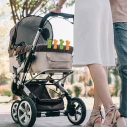 Unyqoos® Set van 10 veelzijdige kinderwagenclips voor speelgoed en accessoires — thumbnail 2