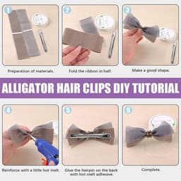 200x Metalen Krokodillenspeldjes 3,2 cm - Platte Haarclips voor Haarstyling & DIY Accessoires — thumbnail 4