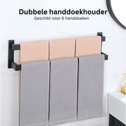 DailySupplies® Handdoekrek Radiator - Badkamer - Droogrek - Zwart — thumbnail 3