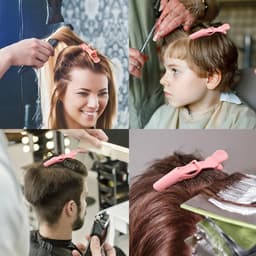 14 Roze Alligator Haarclips voor Styling Secties - Grote Salon Haarclips voor Verven en Knippen — thumbnail 4