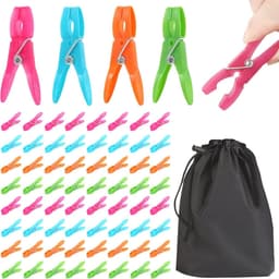 Antislip Wasknijpers Set van 72 - Duurzaam en Winddicht met Opbergtas — thumbnail 1