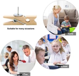 50 Stuks Houten Push Pin Clips voor Notities en Foto's - Ideaal voor Kurkbord en Muurdecoratie — thumbnail 4
