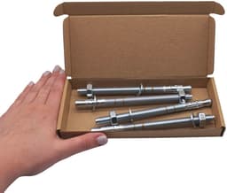 Wigankers M10 x 150 mm - Verpakking van 2 Stuks voor Betrouwbare Bevestiging in Metselwerk en Beton — thumbnail 4
