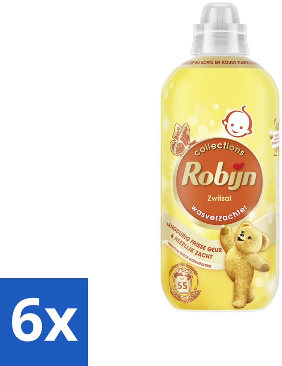 Robijn – Wasverzachter – Zwitsal – 1,1 L - Voordeelverpakking - 6 stuks — afbeelding 1