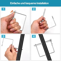 Pijpklepplinten 5 stuks 8 mm klapsplint met borgpen voor tuin en haken — thumbnail 3