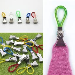 15 stuks multifunctionele handdoekclips en klemmen voor badkamer en keuken - variabele kleuren — thumbnail 4