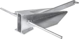 10 kg Gegalvaniseerd Stalen Platenanker voor Boot, Jacht en Zeilboot - Robuuste Verankering — thumbnail 4