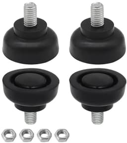 Rubberen Meubelpoten 4 Stuks M8 x 13 mm - Geluidsdemping en Vloerbescherming voor Apparaten — thumbnail 1