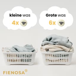 Drogerballen 6 stuks – 100% Nieuw-Zeelandse Schapenwol – Herbruikbare Wasdrogerballen – Verkort Droogtijd & Bespaart Energie – Antistatisch, Natuurlijke Wasverzachter – Inclusief Opbergzakje — thumbnail 3