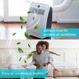 Afvoerslang 150 mm - Flexibele en Duurzame Slang voor Airconditioning en Wasdrogers - Lengte 1,5 Meter — thumbnail 2