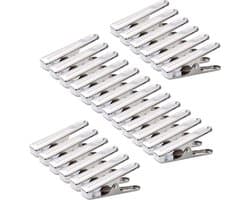 Pakket van 80 roestvrijstalen wasknijpers, 2,7 inch, duurzaam, winddicht, roestvrijstalen metalen wasknijpers voor handdoeken, sokken, ondergoed, kleding.