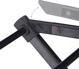 droogrek inklapbaar - tot 25 kg - 105x73x37 cm - staand - zwart — thumbnail 2