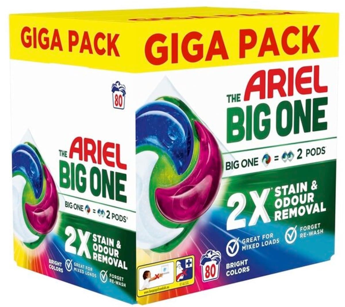 Ariel - The Big One Wasmiddelpods - 80 Capsules — afbeelding 1