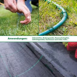 FLOORDIREKT Grondanker Haringen voor Kunstgras - XXL-Pakket - Stabiele & Corrosiebestendige - Voor Kunstgras, Onkruidvlies, Schutting, Tent, Camping & Tuin - Gemaakt van Ijzerdraad - 300 stuks - 15 x 3 cm — thumbnail 5