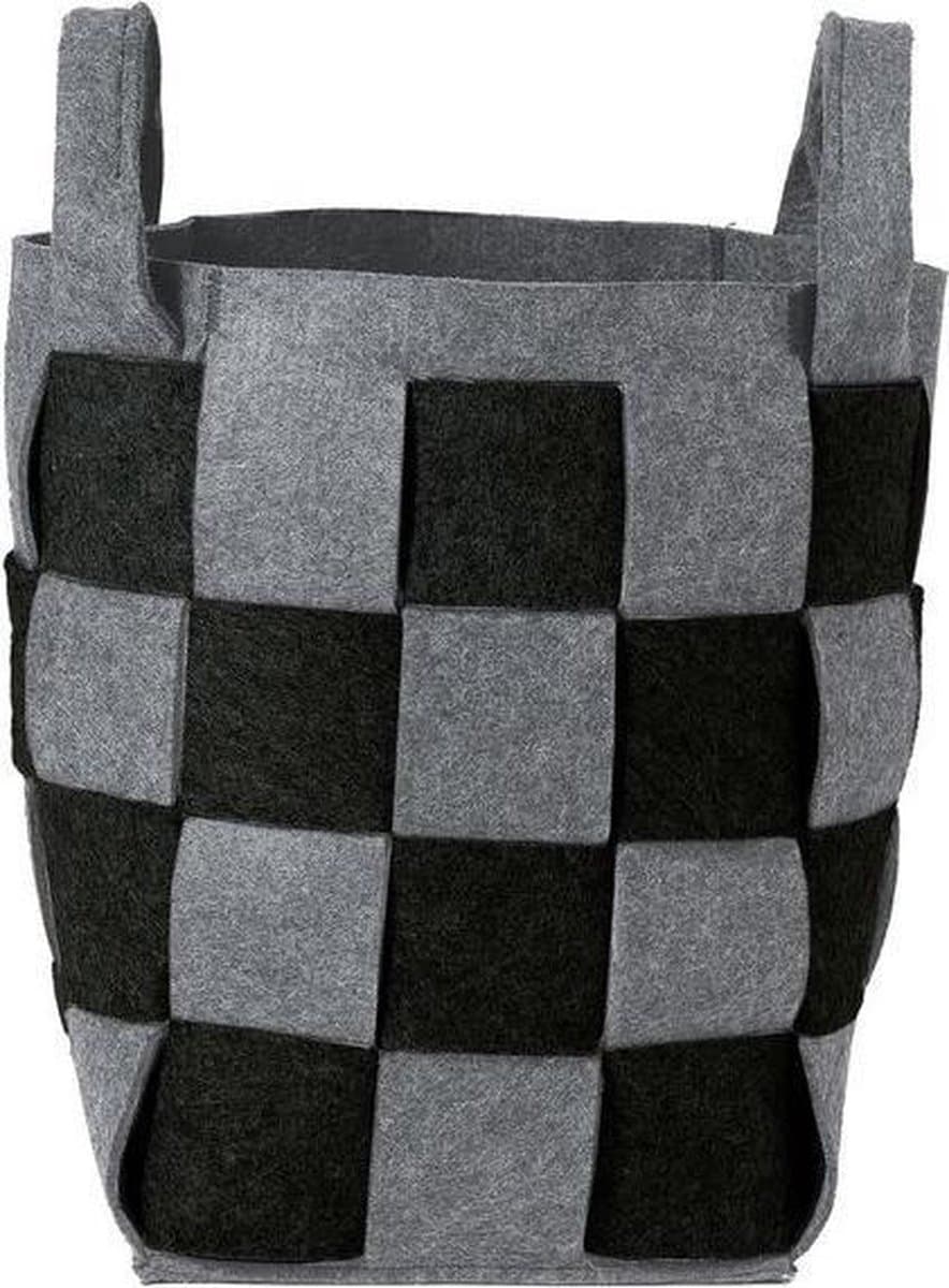 Sealskin Weave Wasmand - Vilt - Zwart — afbeelding 1