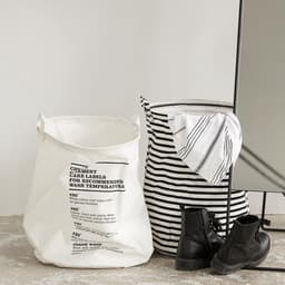 House Doctor Stripes - Wasmand - Streep - Wit, Zwart — thumbnail 3