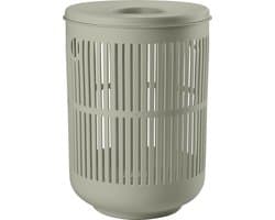 Zone Denmark Ume Wasmand met Deksel - 60 liter - Eucalyptus - Kunststof - Ronde Wasmand met Hengsel - Wasbox of Opbergmand — afbeelding 1