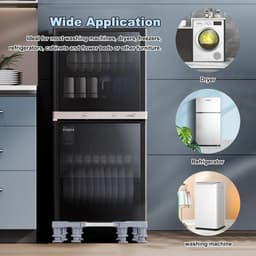 Verstelbare wasmachine- en drogerhouder 30 meter - opberger voor wasmachine en droger - max. belasting 250 kg Wasmachine rek — thumbnail 2