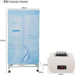 Draagbare elektrische wasdroger met UV-licht, 15 kg capaciteit, multifunctioneel, 3-in-1 droger, geluidsarm — thumbnail 2