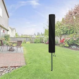 Droogrekhoes voor wasgoed - Parapluhoes voor buiten - Draaibare waslijnhoes - Stofdicht, regenbestendig en zonwerend - Geschikt voor droogrekken voor wasgoed - Geschikt voor tuin, binnenplaats, buiten en op de camping - Zwart - 15x15x160cm — thumbnail 3