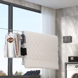 Ibenzoa® Duurzame, Uitneembare Regenwassinglijnen - 5.1 Meter met Roestvrijstalen Constructie — thumbnail 3