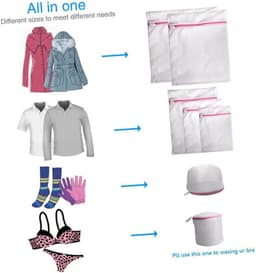 Waszakken Set van 7 voor Wasgoed - Waszakje Lingerie - Waszak bh - Wasnet Groot — thumbnail 5