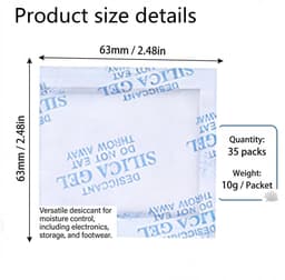 30 stuks x 10 g vochtabsorberende, silicagel, anti-vocht, voor kleding, elektronische producten, levensmiddelen, sieraden — thumbnail 4