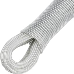 30 m waslijn met stalen kern voor buiten, zware belasting, extra sterk met een draagvermogen van 220 kg, roestvrij en waterdicht, voor tuin, groen — thumbnail 5