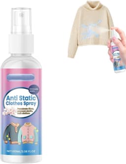 Anti-statische spray 100ml voor kleding en textiel, vermindert statische elektriciteit, ideaal voor auto en huisgebruik — thumbnail 1