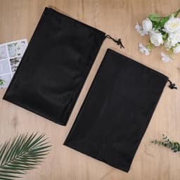 Allecto - Waszakken - Sterke Waszak voor Kleding - 90x60 cm - Zwart - Mesh — thumbnail 5
