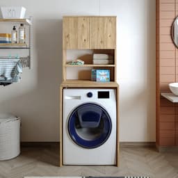 Roomart ATLANTIC-III Wasmachine Overbouwkast 65x181 cm - Eiken — thumbnail 4