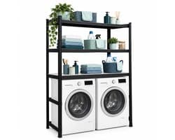 Wasmachine rek - 180 x 130 x 60 cm - tot 600 kg - zwart