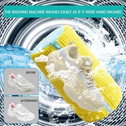 Herbruikbare waszakken voor schoenen - 2 stuks, 360 graden bescherming voor fijne stoffen, geschikt voor alle schoenmaten en -types, ideaal voor de wasmachine en schoenen droger — thumbnail 5
