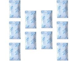 10 x 10 gr silicagel Tyvek-pakketten. Zuivere, veilige en herbruikbare silicagel droogzakjes. Hernieuwbare ontvochtigerzakken - Vocht absorberen.