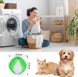 Verpakking van 16 stuks herbruikbare nylon haarballen Geschikt voor het verwijderen van dierenharen, Geschikt voor de wasmachine. — thumbnail 1