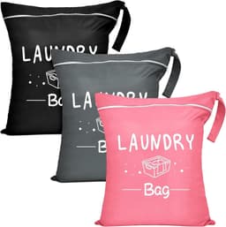 Set van 3 waterdichte waszakken met rits, 40 x 30 cm, ideaal voor kleding en reizen — thumbnail 1