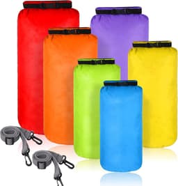 6 stuks waterdichte rugzak nautische peddel waterdichte tas met verstelbare schouderbanden, 20 l 15 l 10 l 8 l 5 l 3 l Dry Bag voor kajakken, boot, kano, camping, zwembad — thumbnail 1